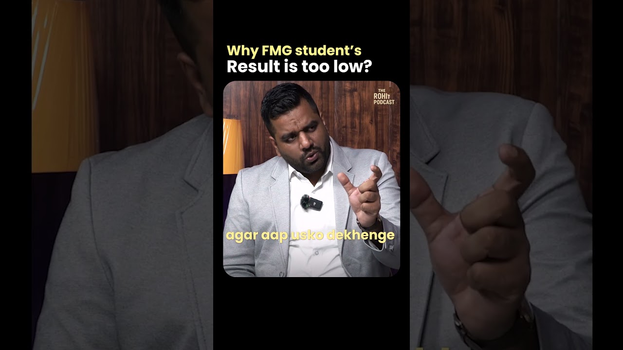 Why FMG Students Result is too low? #fmgexam #fmge #neetpg #therohitpodcast #fmgexam #motivation
