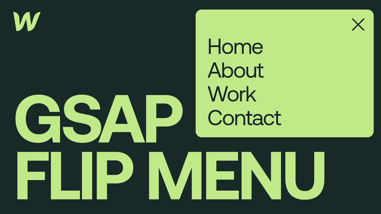 🔴 LIVE - GSAP FLIP Menu