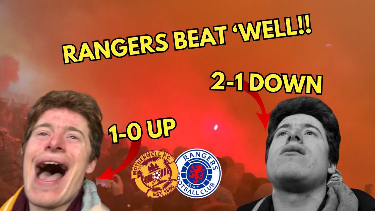 RANGERS BROKE MY HEART!! 💔 Motherwell 1-2 Rangers VLOG!!
