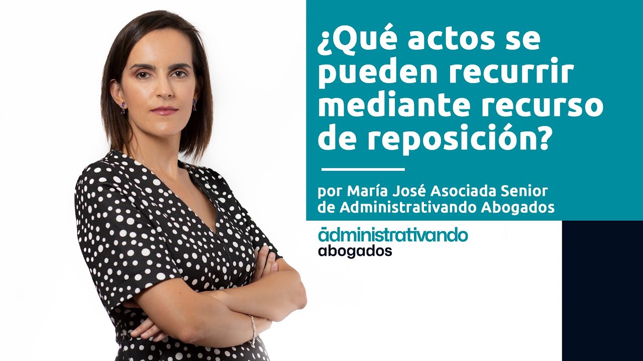 ¿Qué actos se pueden recurrir mediante recurso de reposición?