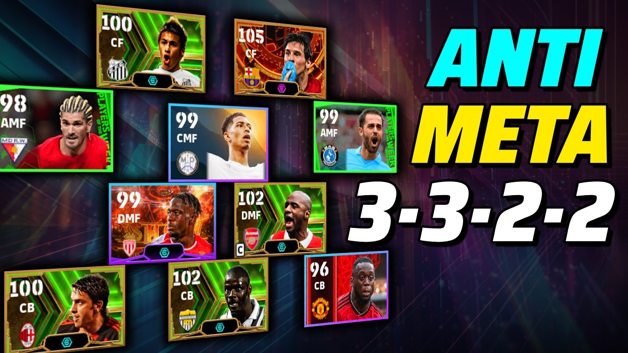 MY NEW BEST ANTI META FORMATION🔥 3-3-2-2 QUICK COUNTER (QC) + SUB TACTIC | eFootball 2026 Guide