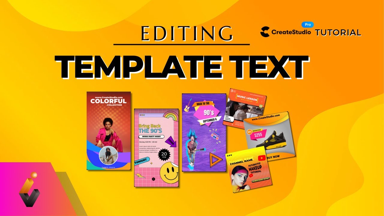 How To Edit a Template's Text - CreateStudio