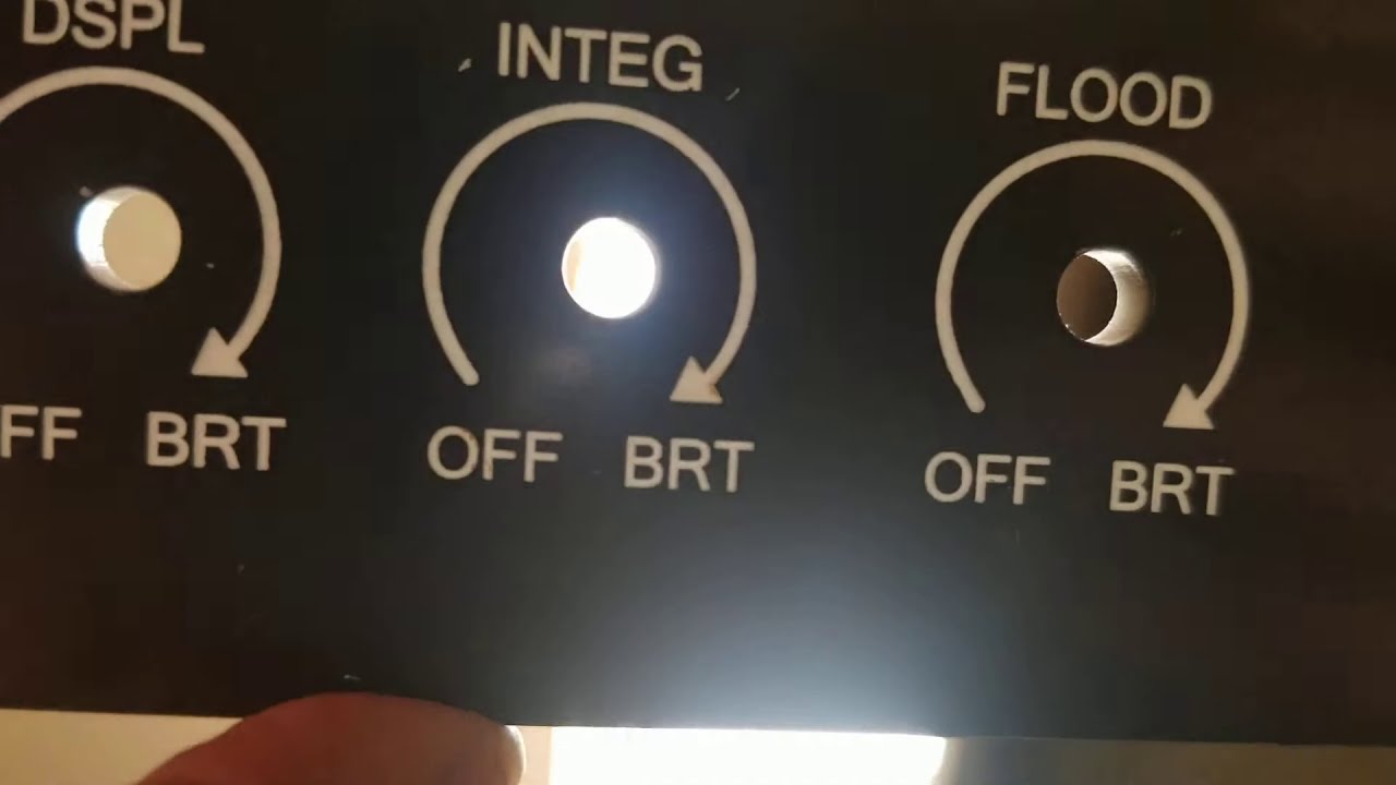 How to make flight simulator panels that are backlit