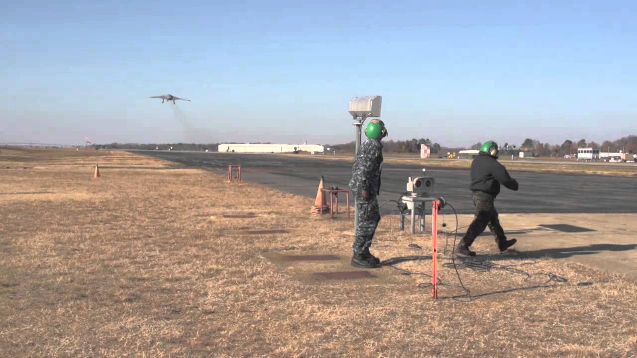 NAVAIR Clips: X-47B UCAS Inaugural Land-Based Catapult Launch