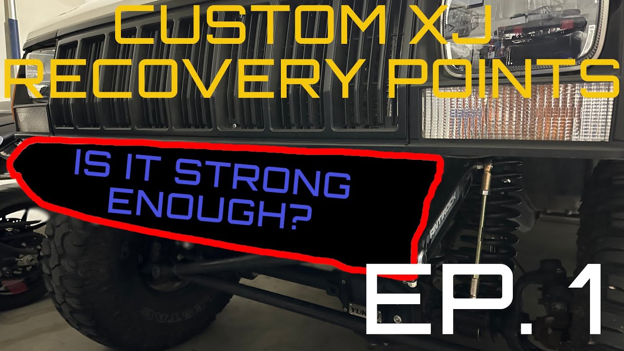 Jeep XJ Build Series Ep.1 Fabricating Custom Hidden Front Bumper Recovery Points.