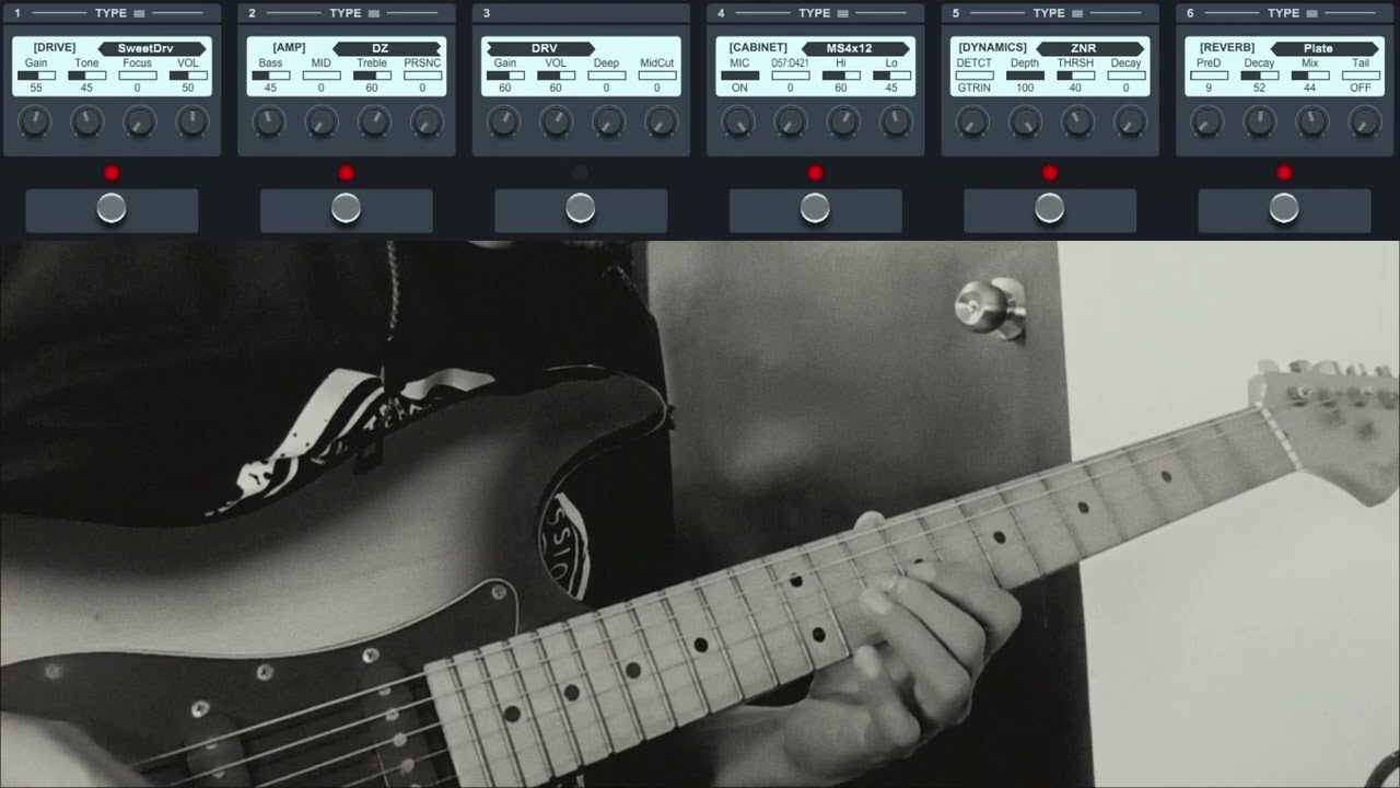 Zoom G1x Four Distortion Reverb Patches (Zoom G1Four, G3n, G3xn & G5n)