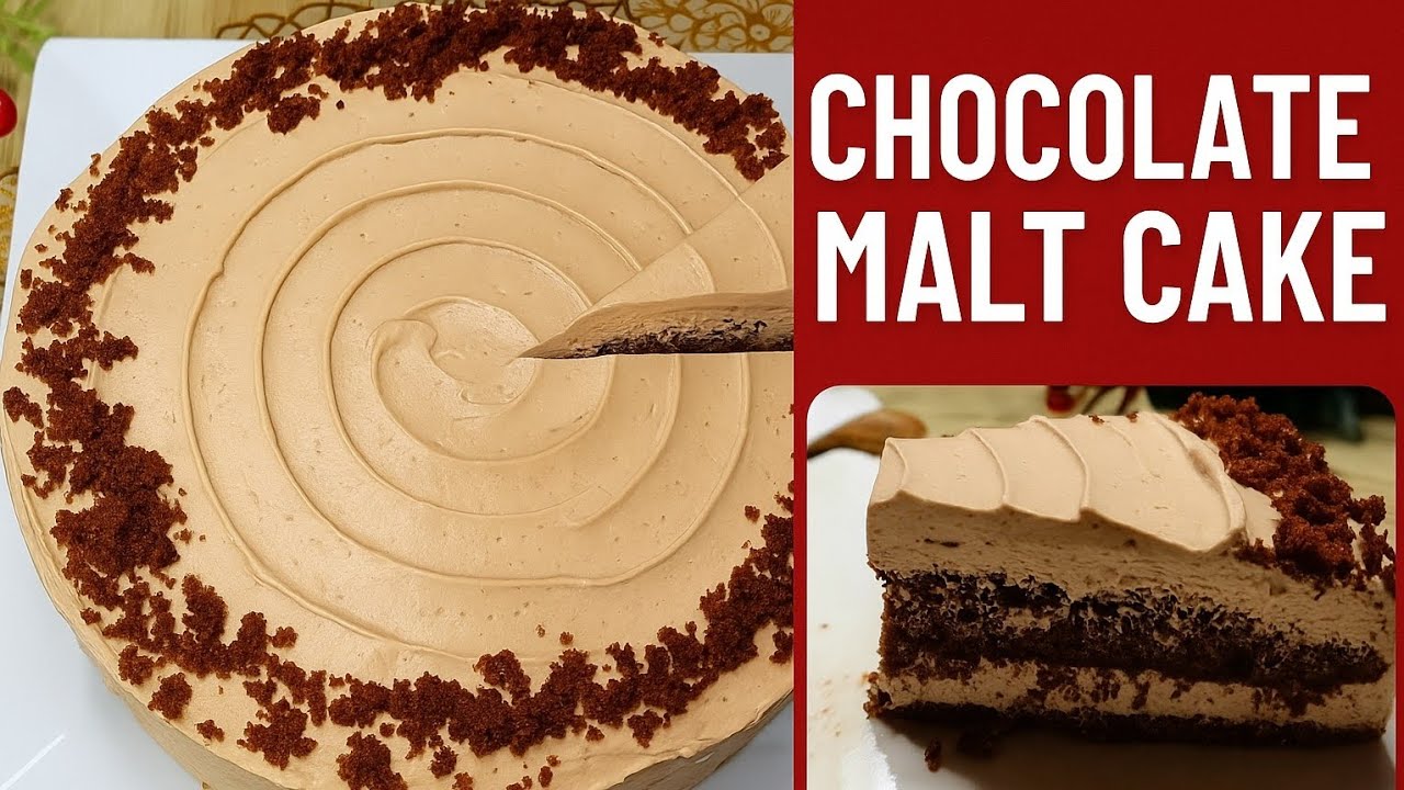 Layers Milky Malt Cake  |  super moist chocolate cake