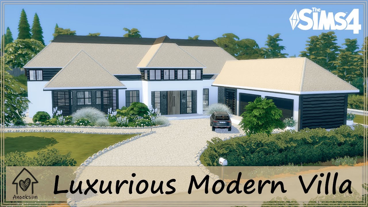 LUXURIOUS MODERN VILLA | Sims 4 | Stop Motion Build + CC list