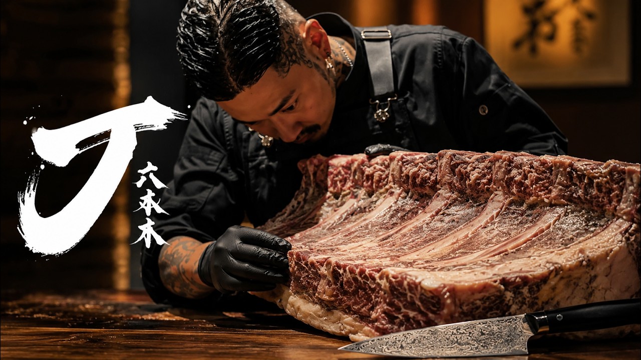 $180 WORLD&rsquo;S ONLY T-Bone Wagyu &ndash; Served by Tokyo&rsquo;s Full-Body Tattooed Chef!