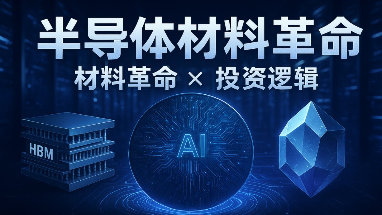 【产业深度】半导体材料：科技产业链的金字塔底座 | 从HBM到第四代半导体，20分钟看懂AI时代下的材料革命与投资逻辑