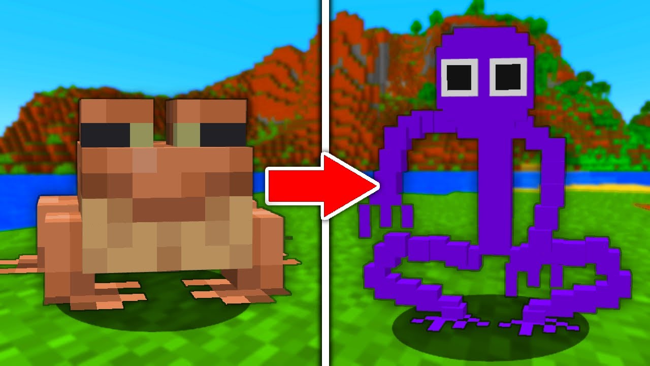 I remade every mob into Rainbow Friends in Minecraft