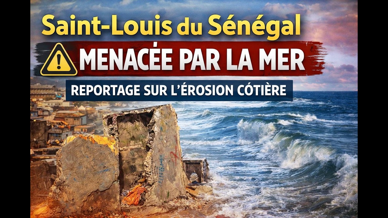 Saint-Louis du Sénégal menacée par la mer | Reportage sur l’érosion côtière