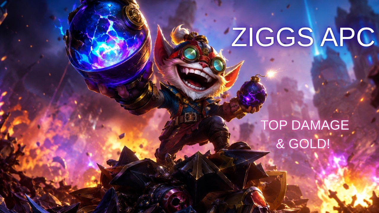 Ziggs APC is BROKEN! Top Damage & Gold (League of Legends Gameplay)