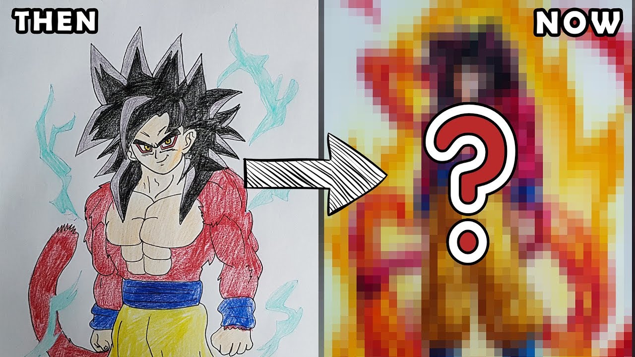 [REDRAW] Goku Super Saiyan 4 Unyielding Power | THEN AND NOW
