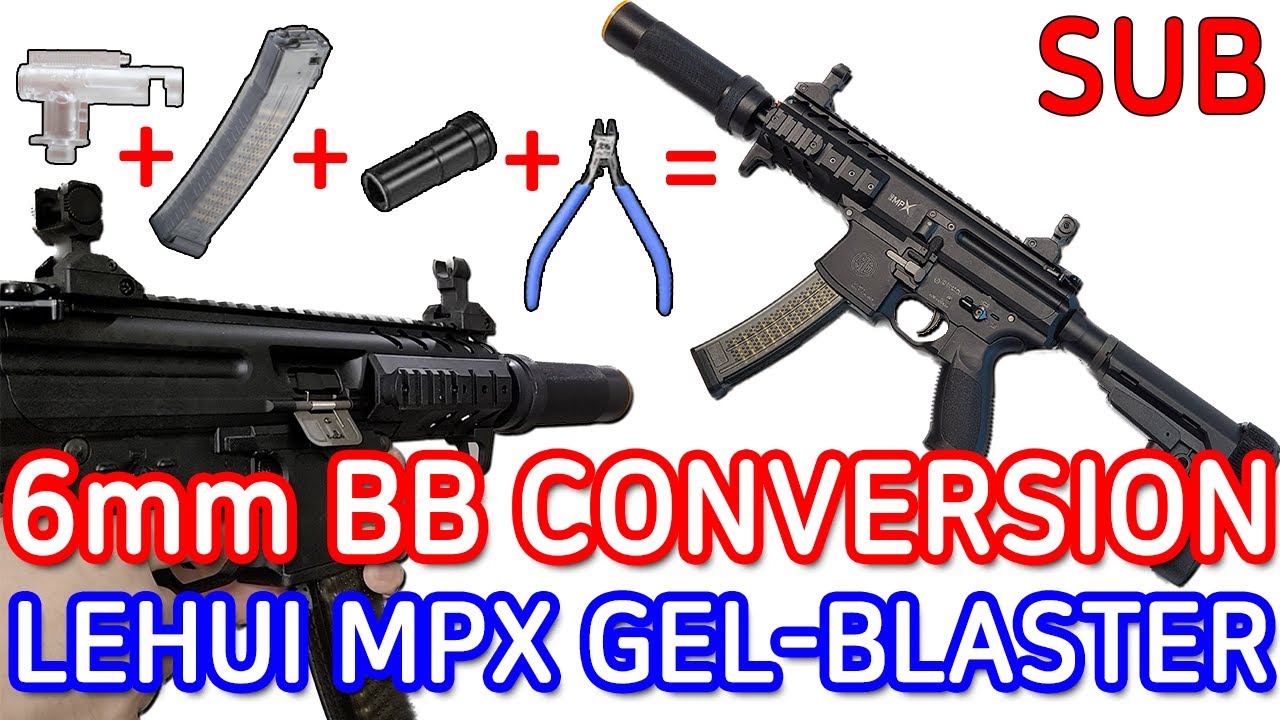 LEHUI MPX 수정탄을 6mm BB컨버전 방법 공개! 오직 니퍼 하나로 가공?!
