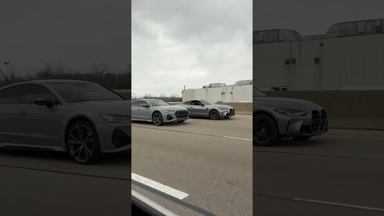 Race between Stage 2 BMW M4 Competition vs Stage 2 Audi RS7