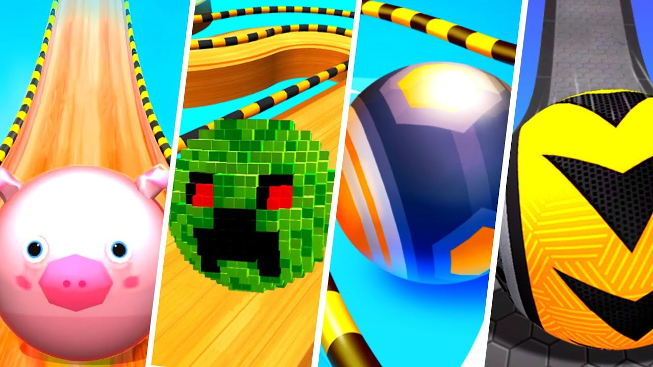 Sky Ball Jump vs Going Balls vs Action Balls vs Rolling Ball Sky Escape - Android, IOS gameplay