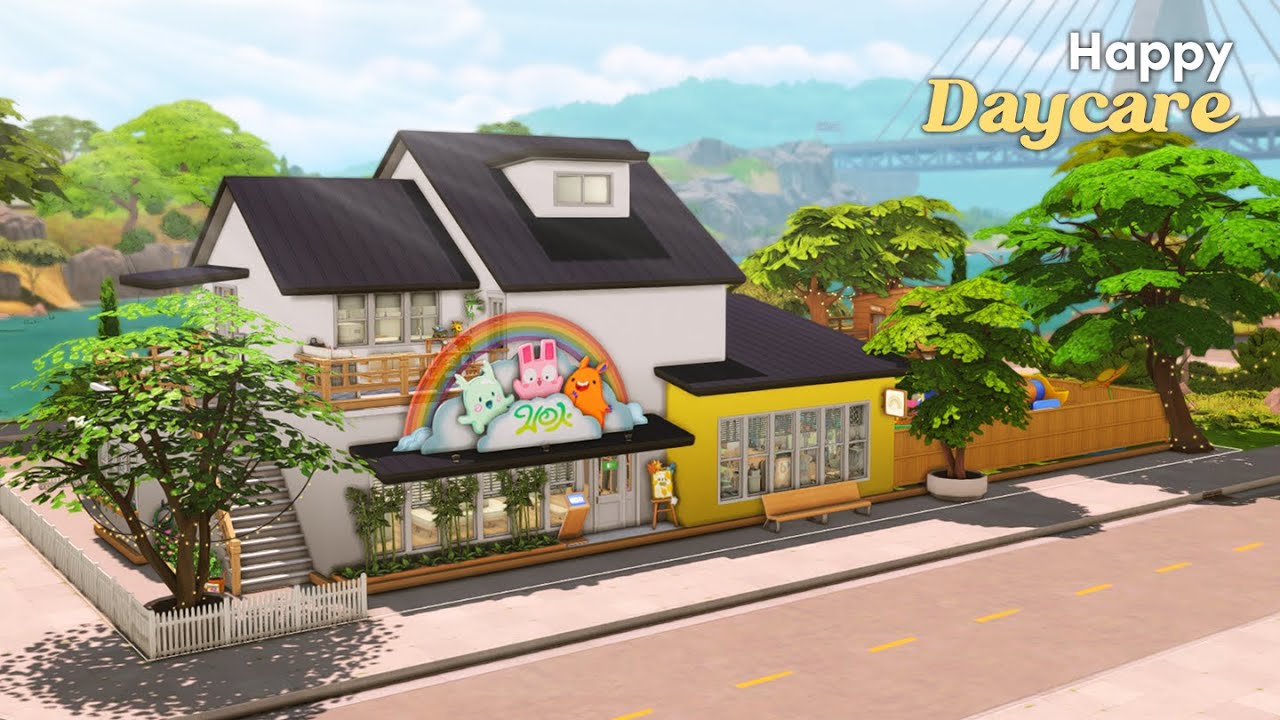 Happy Daycare🌻🛝 | Businesses & Hobbies Pack | The Sims 4 | Stop Motion Build | NO CC