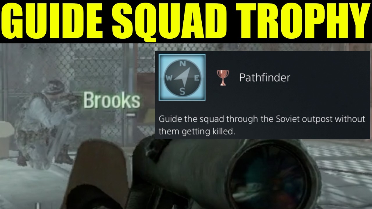 guide the squad through the soviet outpost | call of duty Black ops  (Pathfinder trophy guide)