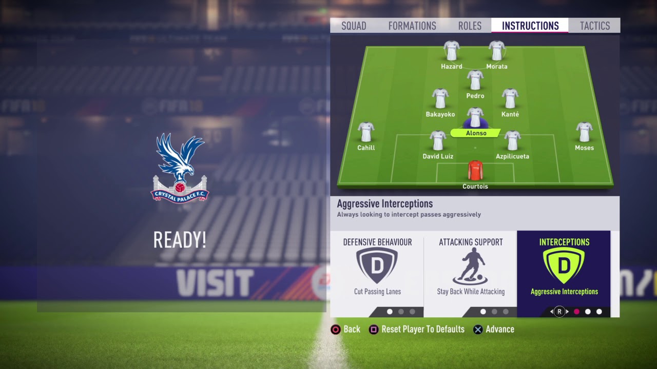 FIFA 18|formation, instructions and tactics|4-1-2-1-2 diamond narrow