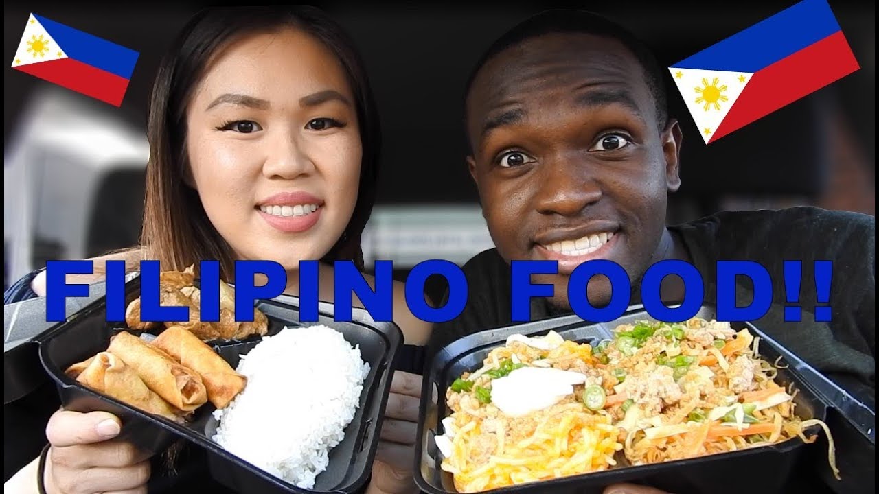 Filipino Food Mukbang/Eating Show 먹방 | Palabok, Pancit, Lumpia, Adobo, Kare Kare, & Halo Halo