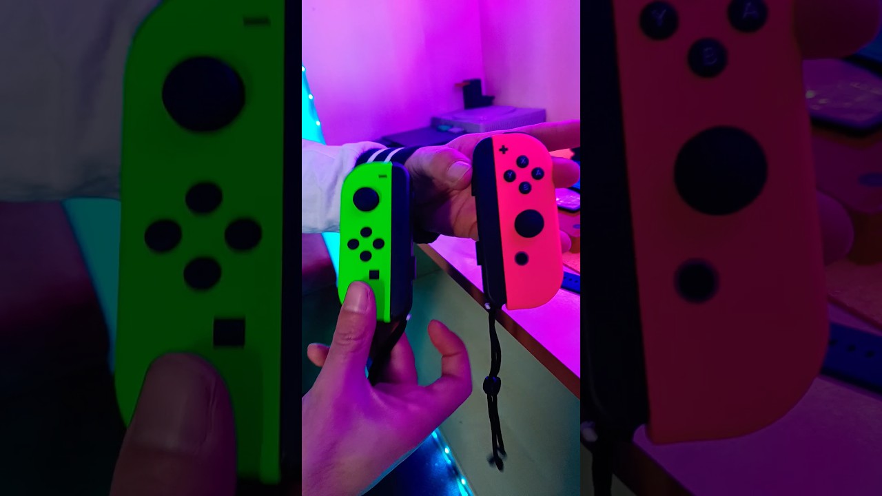 Unboxing Joycon Nintendo Switch  Green and Pink #joycon #unboxing #shorts
