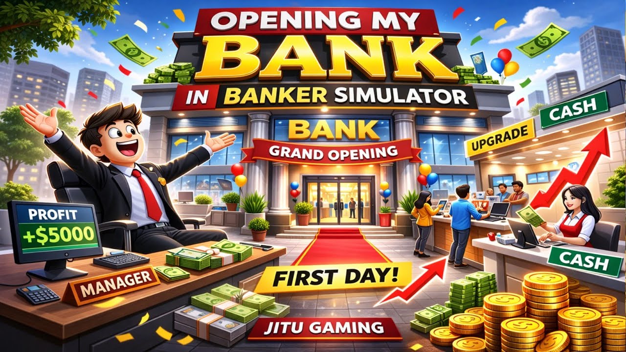 Opening My Bank in Banker Simulator – Part 2 🏦 | Big Upgrades & More Customers