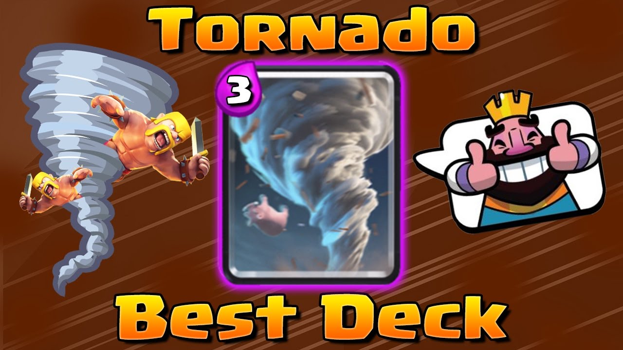 Clash Royale - Best Tornado Deck and Strategy | Golem + Tornado!