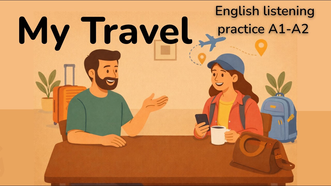 Easy English Listening Practice | Planning a Trip & Flying