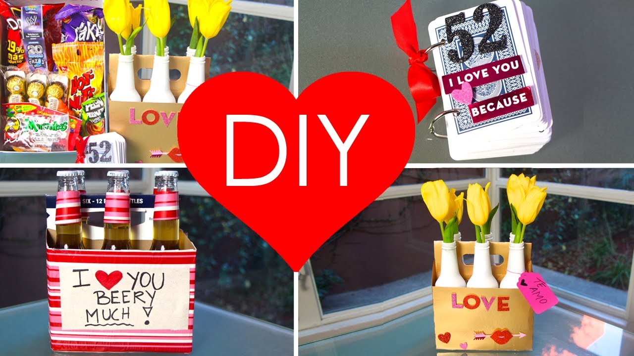 DIY- 4 REGALOS ORIGINALES Y FACILES PARA SAN VALETIN