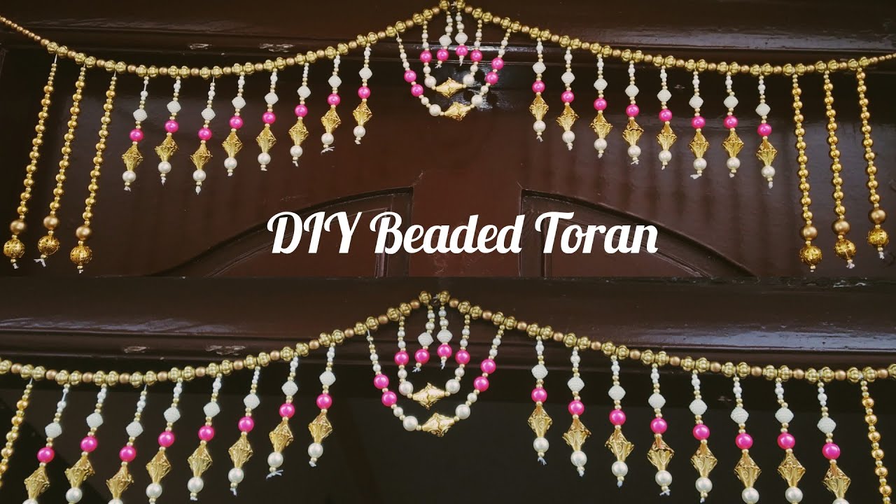 DIY Beaded Toran / Beaded Door Hanging / Bandhanwar / Door Decoration @sv craft zone