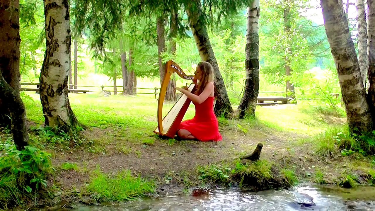 SCARBOROUGH FAIR HARP Meditation Relaxing Music to Sleep
