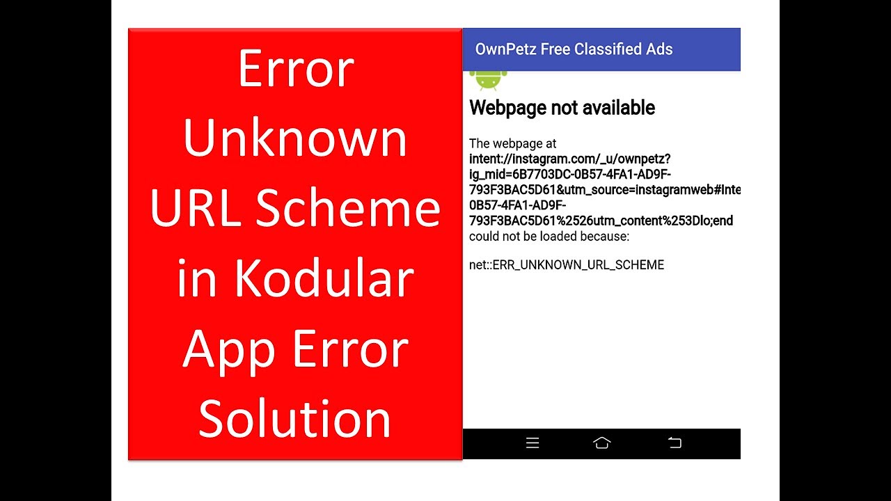 ERR_UNKNOWN_URL_SCHEME error Solution Kodular - open External link/Affiliate link in other Browser