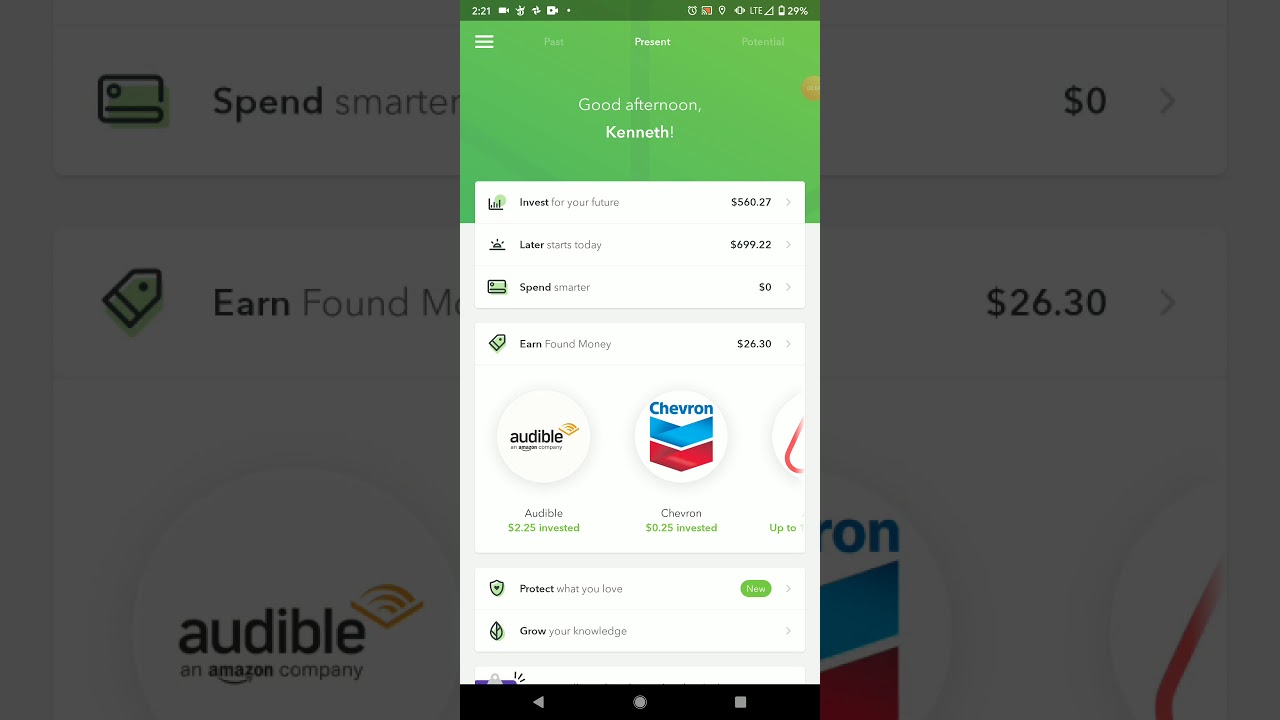 Acorns Investing!  'Found Money' Feature Explained
