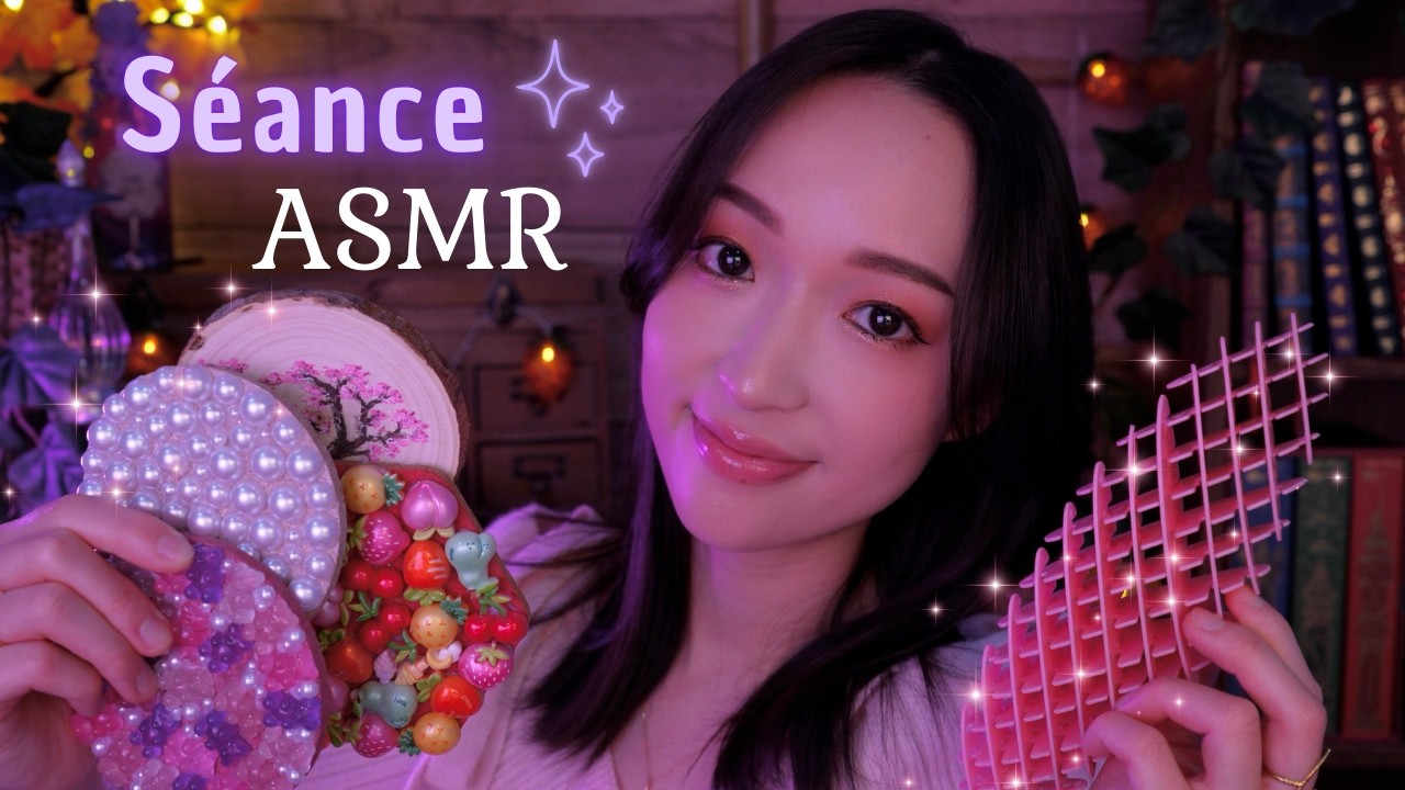 Séance ASMR 🌸 20 triggers proches des micros en binaural (effet gauche/droite) 👂🏻☁️