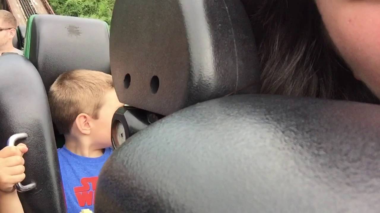5 years old first big roller coaster: Lochness Monster at Busch Gardens