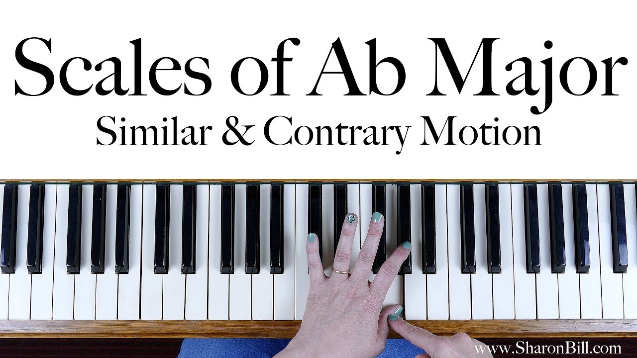 Ab Major Scales: similar and contrary motion