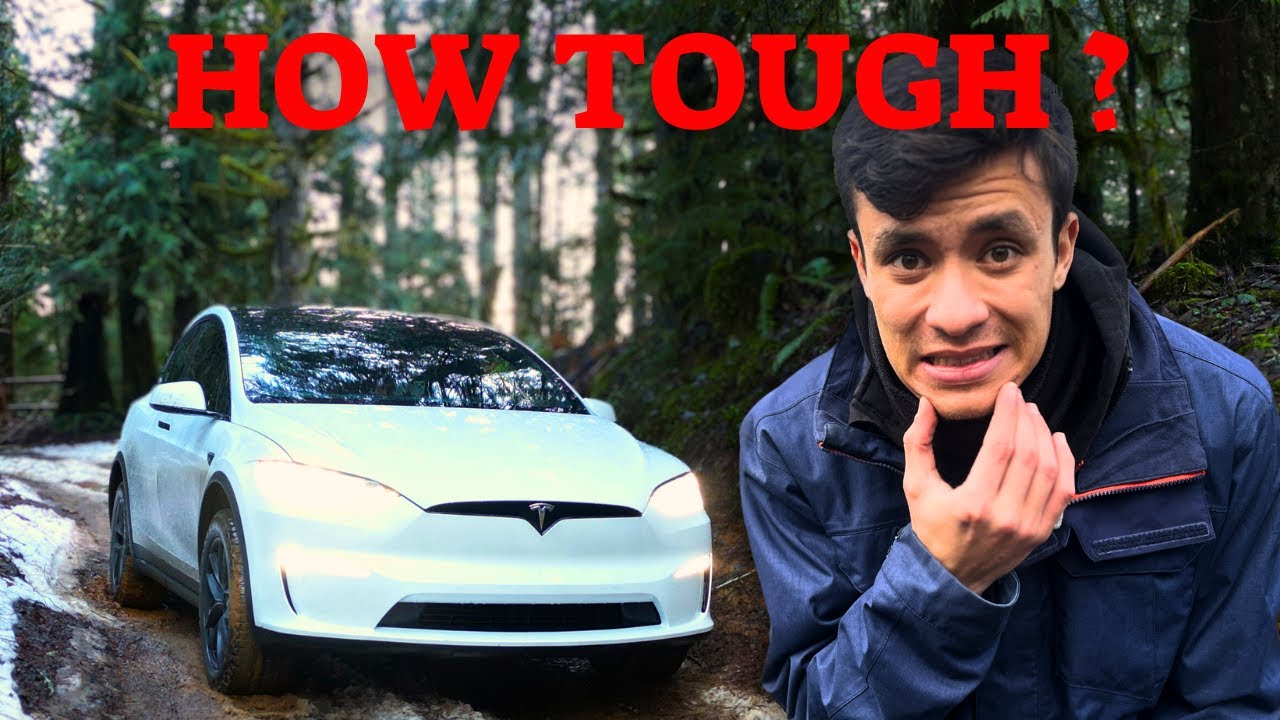 Winter Off-Roading Tesla Model X in Oregon (Don't Underestimate)