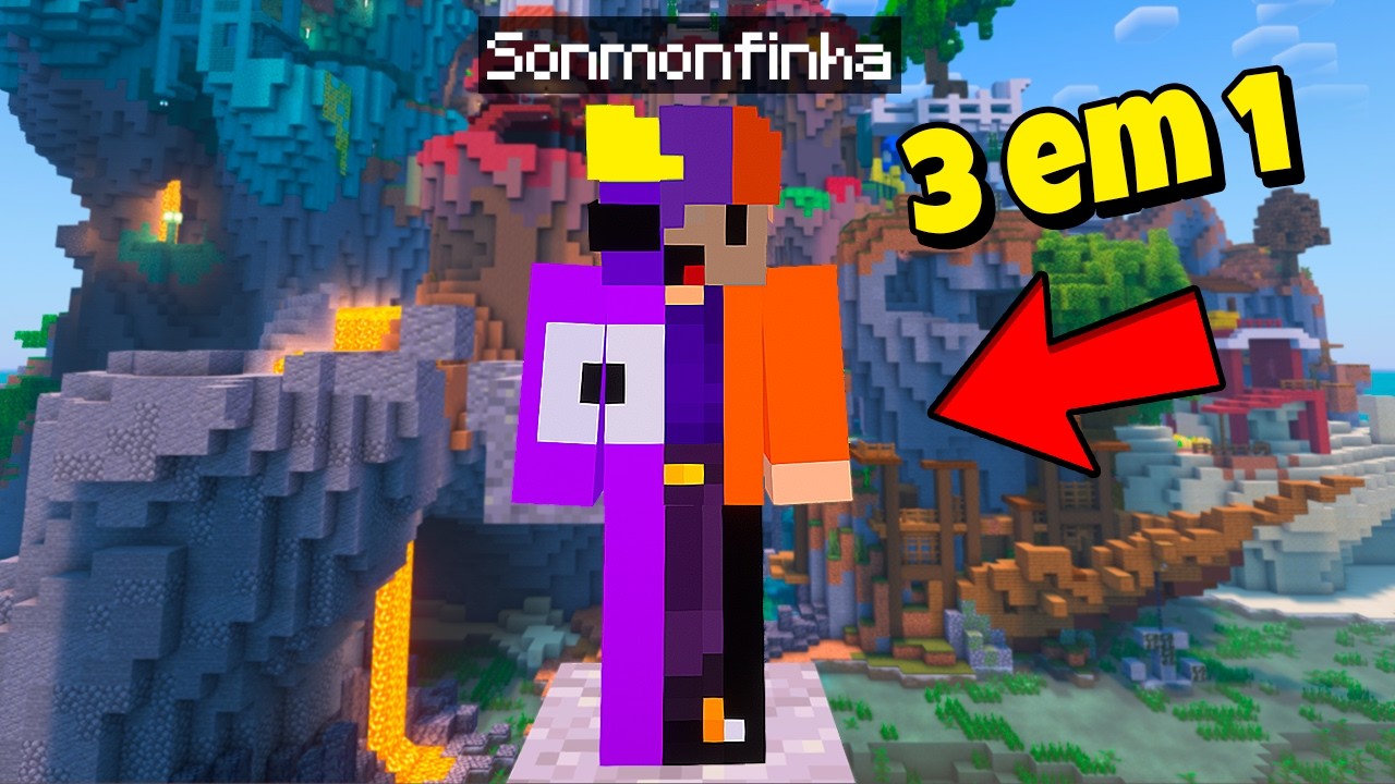 TRÊS BOCÓS + UM CORPO + UM MAPA DE PARKOUR NO MINECRAFT.... (péssima ideia.)