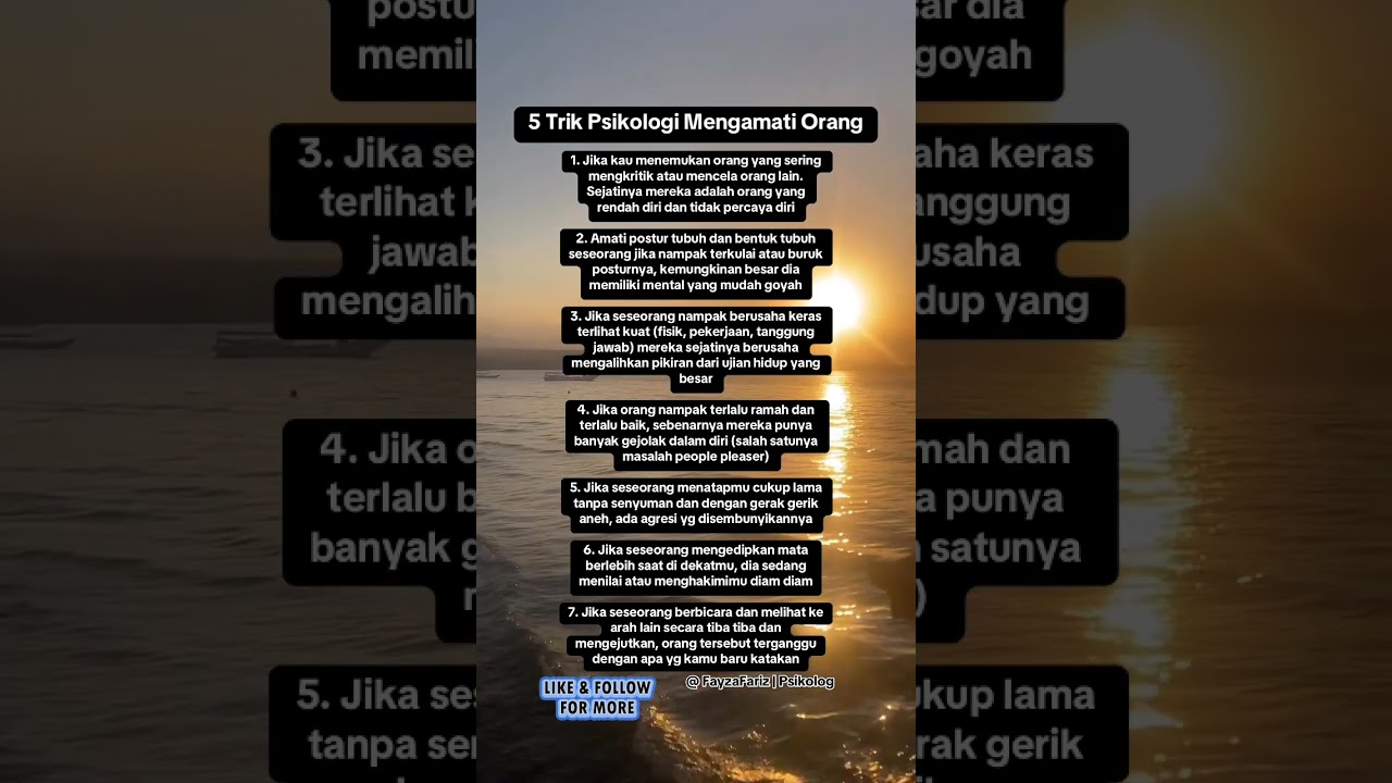 Trik Psikologi Mengamati Orang #psikologi#tipspsikologi #terapi #trikpsikologi #motivasi #psikolog