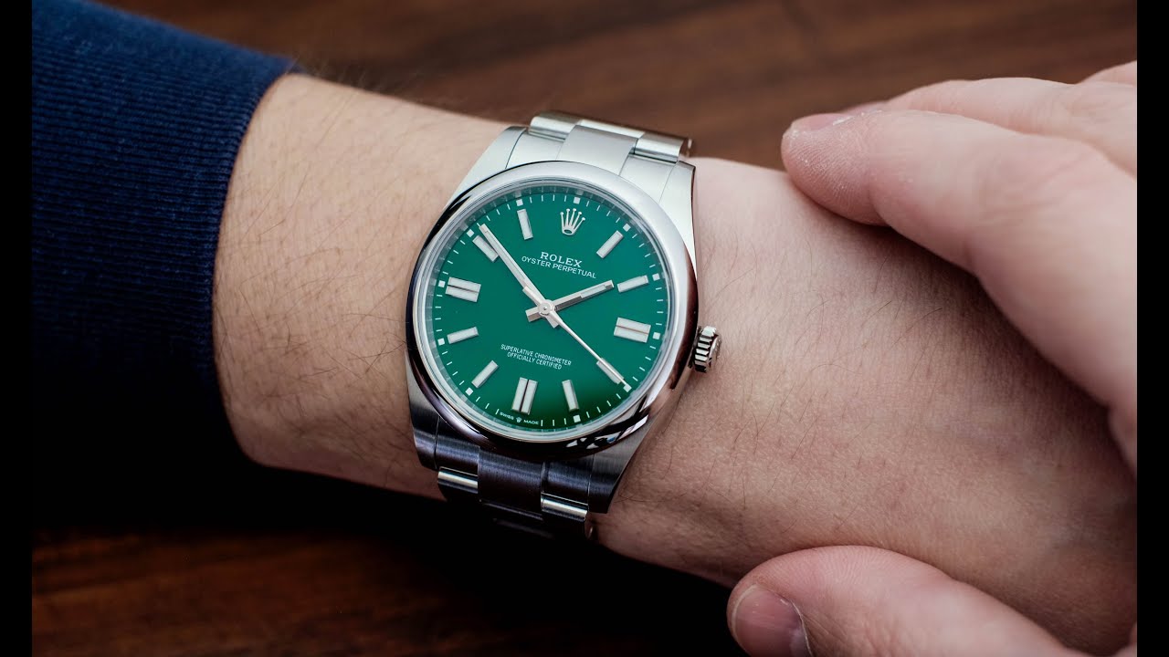 Rolex Oyster Perpetual Stella Green 41 | WatchReviewBlog.com