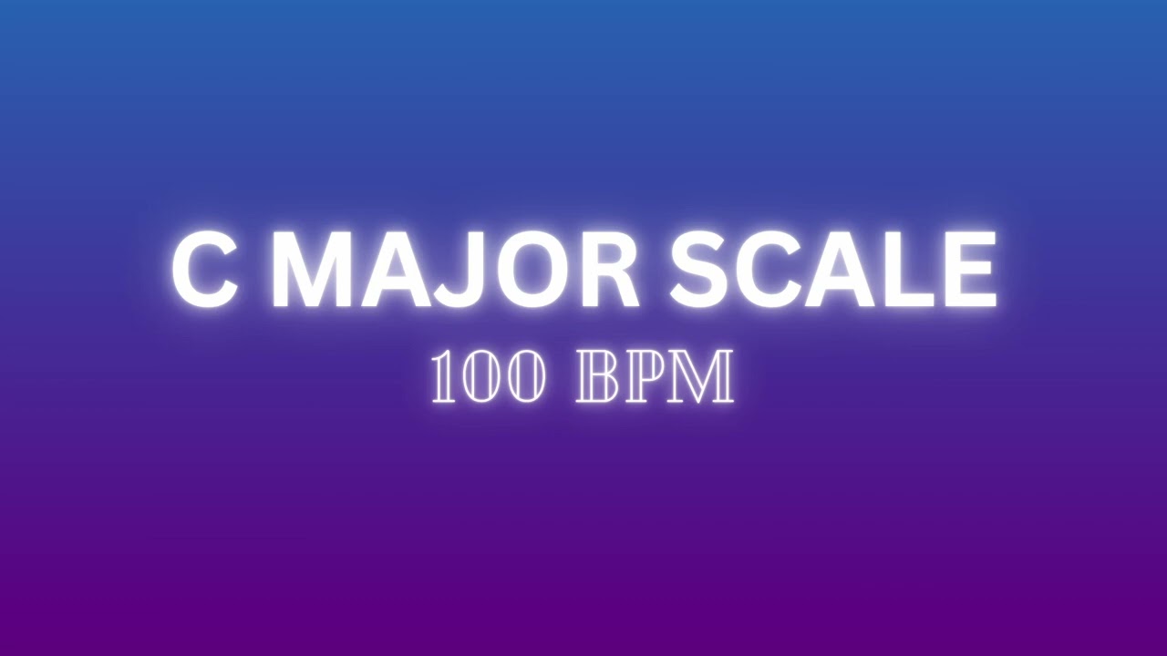 🎵 C Major Scale Practice - 100 BPM - Ear Training (15 Minutes)