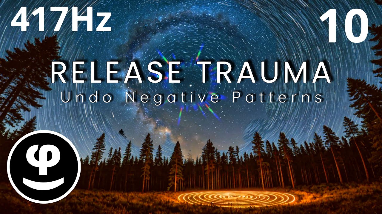 Heal Trauma with 417Hz Deep Sleep with Black Screen and Nightime Forest Sounds