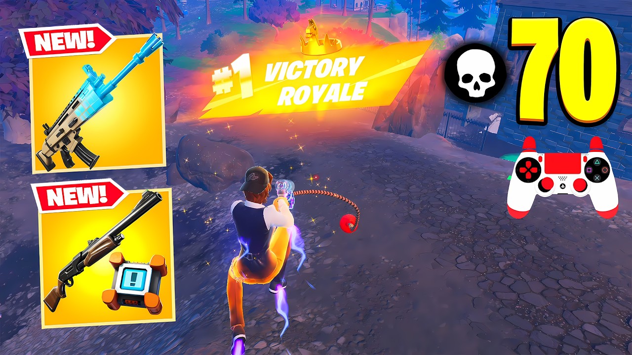 Fortnite Reload | 70 Elimination Solo vs Squads Wins Full Gameplay (Fortnite Controller)