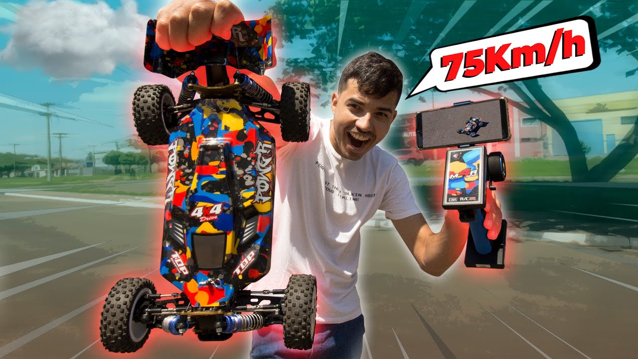 COMPREI o Novo CARRO de Controle Remoto WLTOYS 124007 e chega à 75Kmh.  INCRÍVEL!