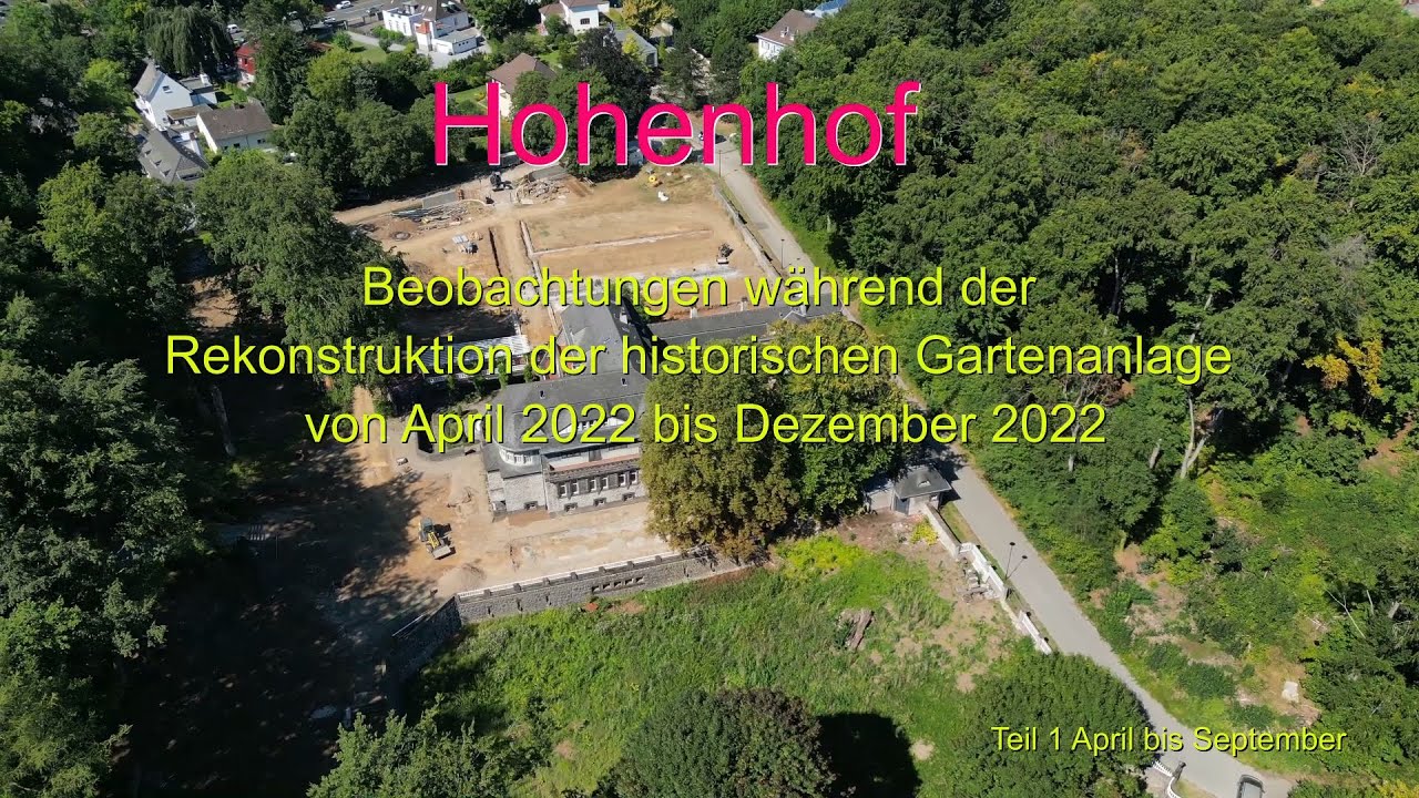 Hagen Hohenhof Rekonstruktion der Gartenanlage Teil 1 Apr-Sep 2022