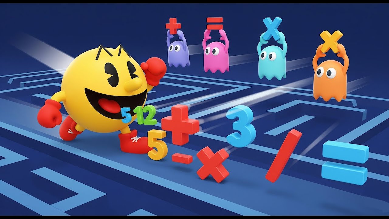 Norah's Math Pac-Man! Chomp, Chomp, Learn! ✖️➗