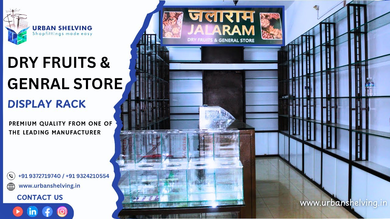Kurla Dry Fruit Shop Setup | Premium Display Racks Installation by Urban Shelving ✨