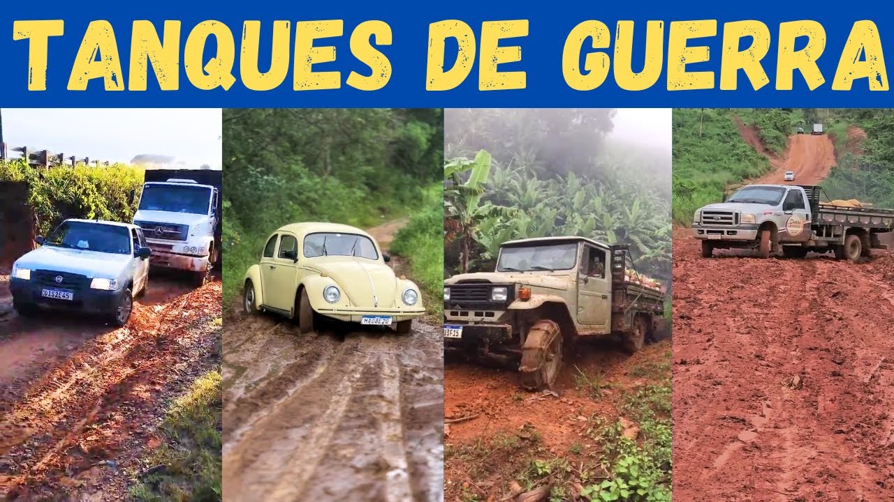 ESTRADAS da RO&Ccedil;A: carros que s&atilde;o indestrut&iacute;veis e n&atilde;o ficam no barro!