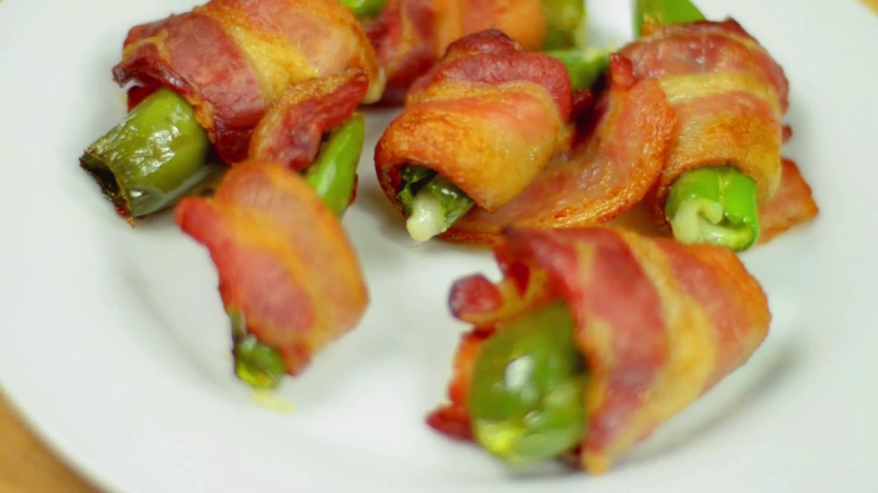 Bacon Wrapped Serrano Peppers in an Air Fryer